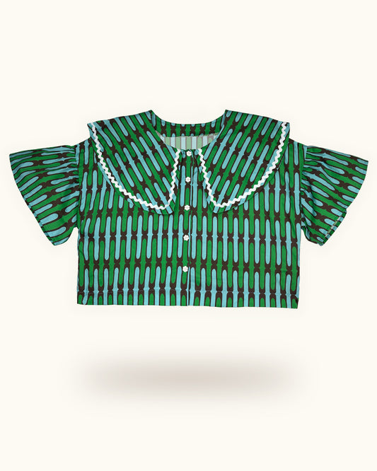 Green Moody Wave Shirt