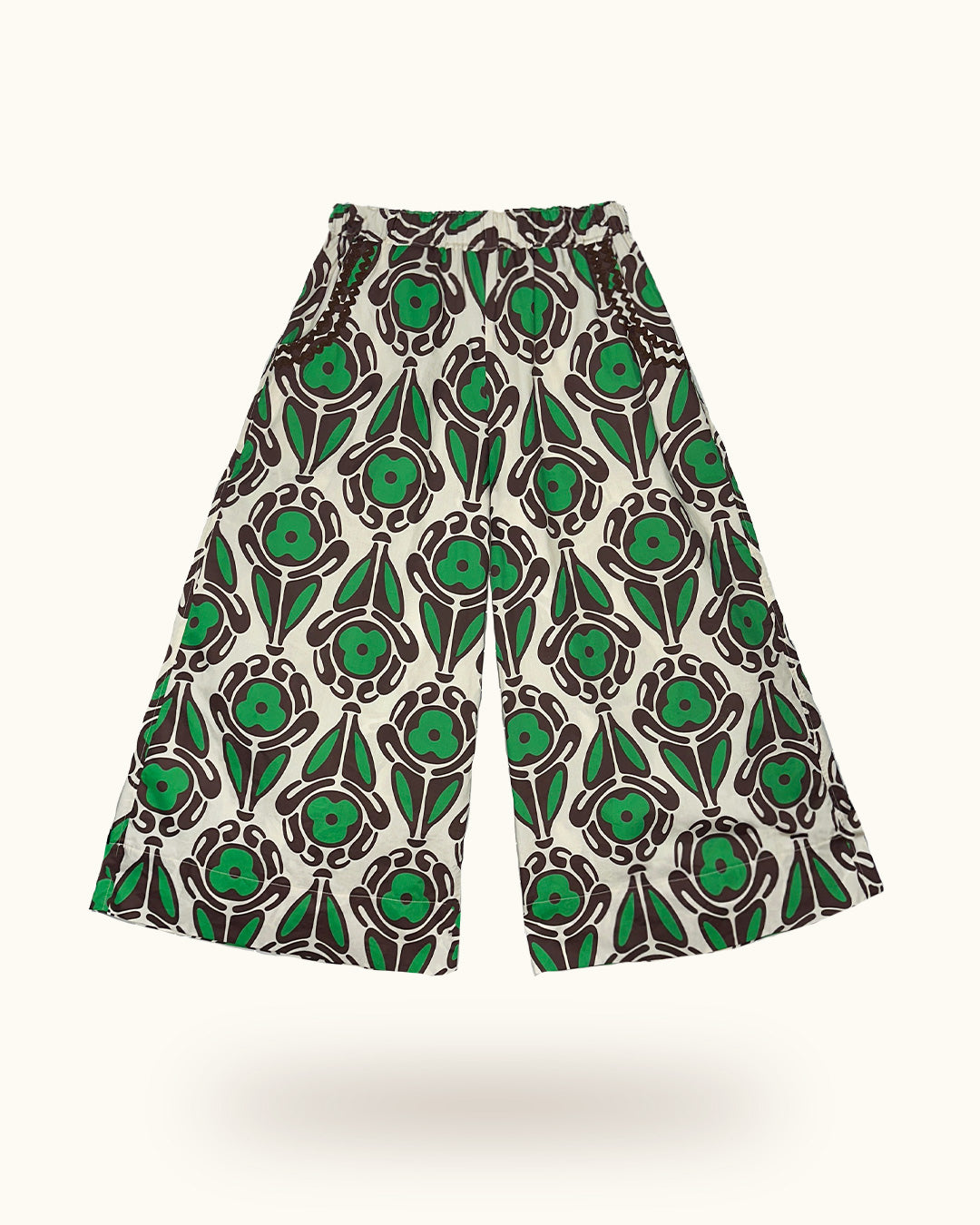 Green Posy Pants