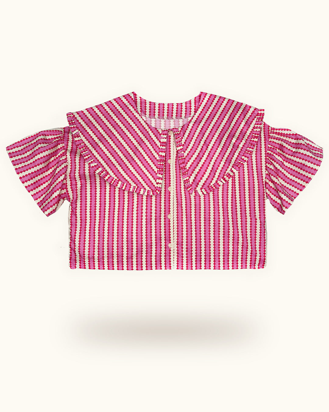 Double Pink Ripple Stripe Shirt